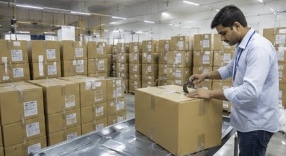 Packing and dispatch process at KK Impex