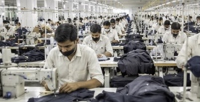 Stitching process at KK Impex